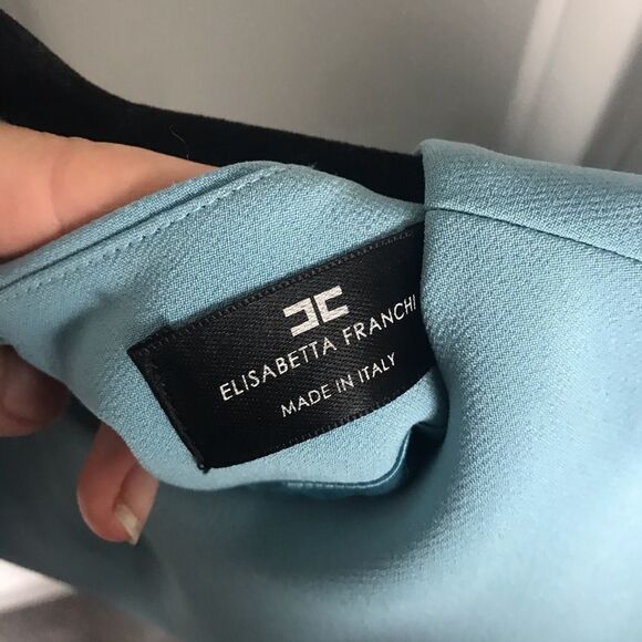 ELISABETTA FRANCHI ABITO BLUE DRESS - Picture 2 of 5